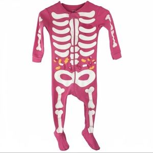 Gap Skeleton Glow In The Dark One Piece Pink